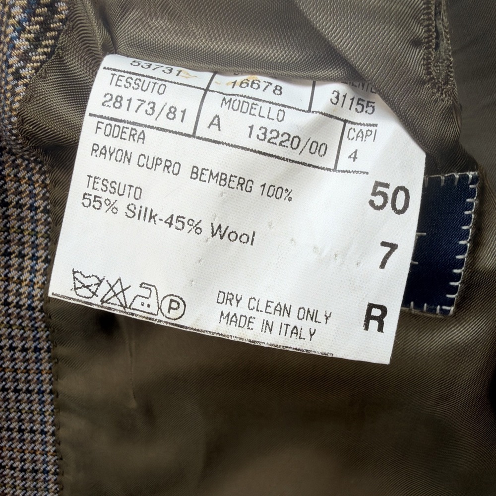 Canali Blazer 40R Silk Wool Brown Sport Coat Made in Italy - Picture 6 of 11
